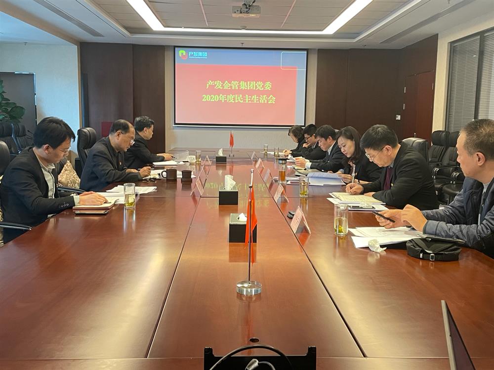恒盛注册党委书记、董事长史同伟指导企管平台党委2020年度民主生活会
