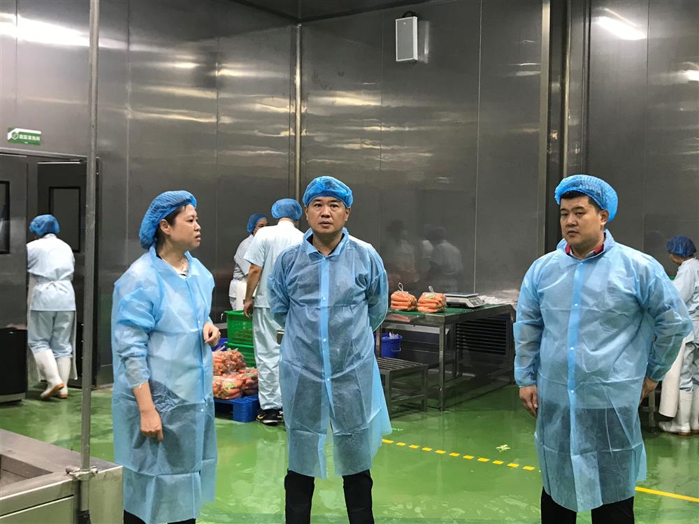 恒盛娱乐纪委书记卢刚赴金德利平台食品产业园调研