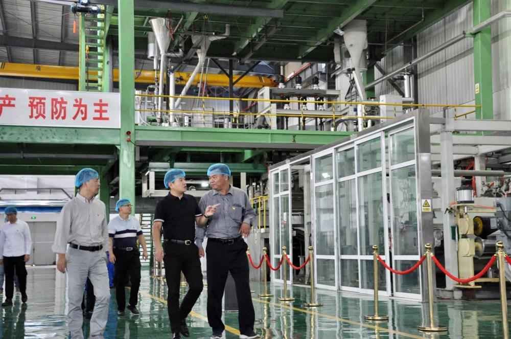 恒盛娱乐纪委书记卢刚赴齐鲁化纤平台商河工业园调研